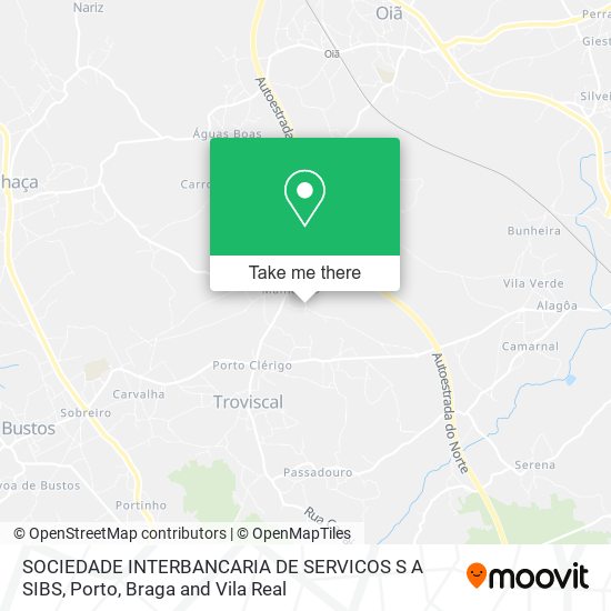 SOCIEDADE INTERBANCARIA DE SERVICOS S A SIBS map