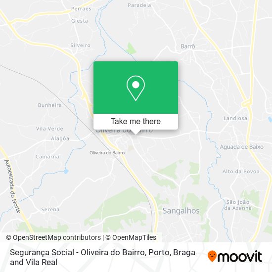 Segurança Social - Oliveira do Bairro mapa