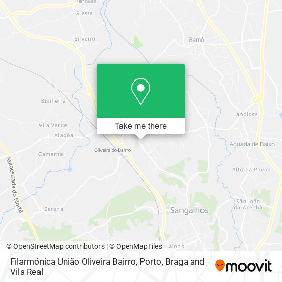 Filarmónica União Oliveira Bairro mapa
