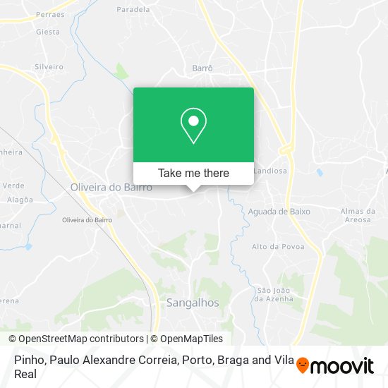 Pinho, Paulo Alexandre Correia mapa
