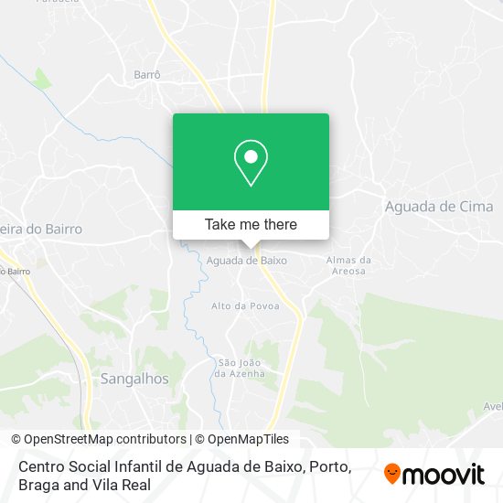 Centro Social Infantil de Aguada de Baixo mapa