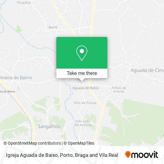 Igreja Aguada de Baixo mapa