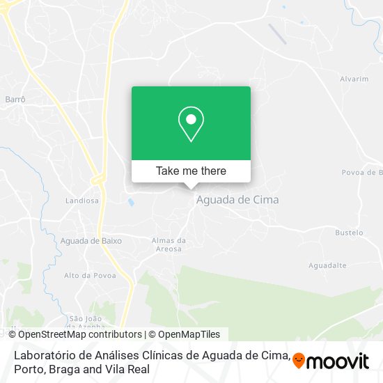 Laboratório de Análises Clínicas de Aguada de Cima map