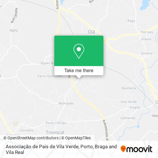Associação de Pais de Vila Verde mapa