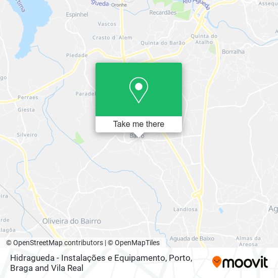 Hidragueda - Instalações e Equipamento mapa