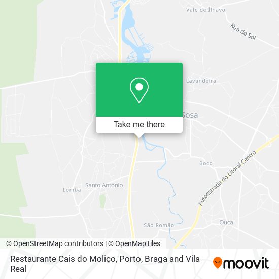 Restaurante Cais do Moliço map