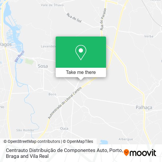 Centrauto Distribuição de Componentes Auto mapa