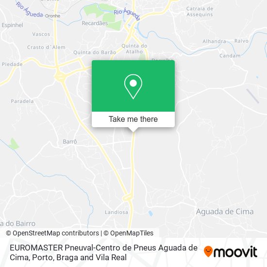 EUROMASTER Pneuval-Centro de Pneus Aguada de Cima mapa