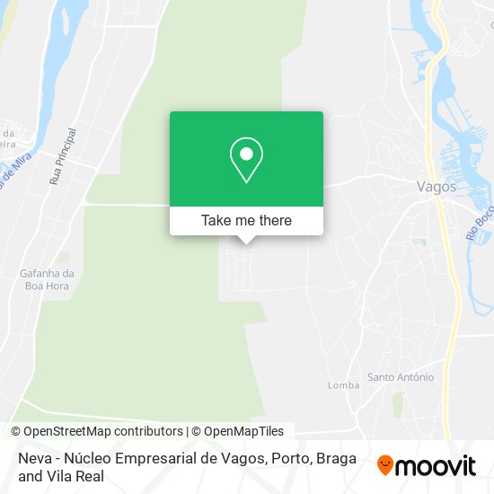 Neva - Núcleo Empresarial de Vagos map