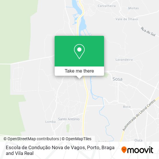Escola de Condução Nova de Vagos map