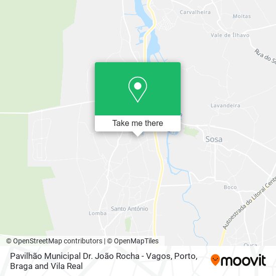 Pavilhão Municipal Dr. João Rocha - Vagos map
