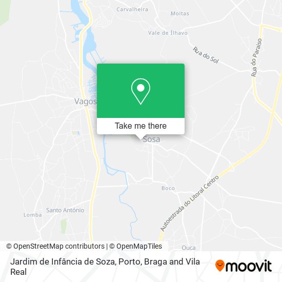 Jardim de Infância de Soza map