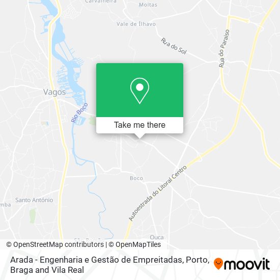 Arada - Engenharia e Gestão de Empreitadas mapa