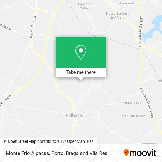 Monte Frio Alpacas map