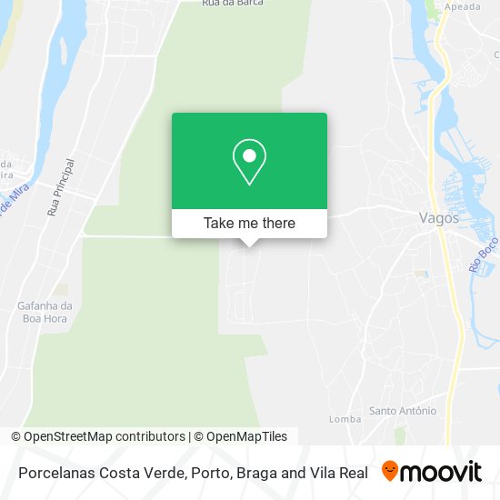 Porcelanas Costa Verde mapa