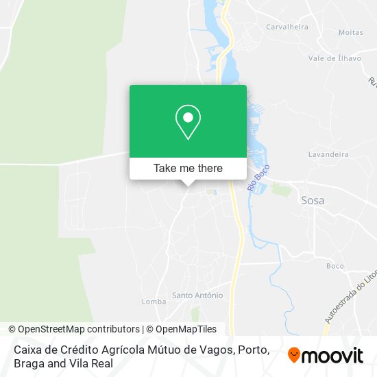 Caixa de Crédito Agrícola Mútuo de Vagos mapa