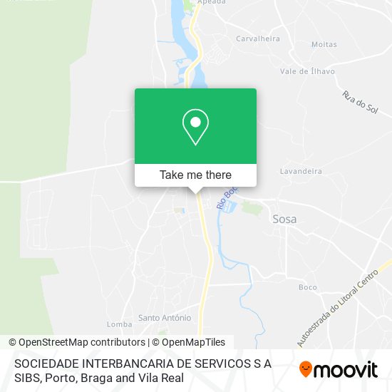 SOCIEDADE INTERBANCARIA DE SERVICOS S A SIBS map