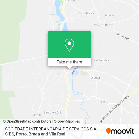 SOCIEDADE INTERBANCARIA DE SERVICOS S A SIBS mapa