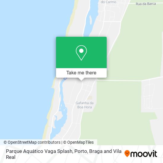 Parque Aquático Vaga Splash mapa