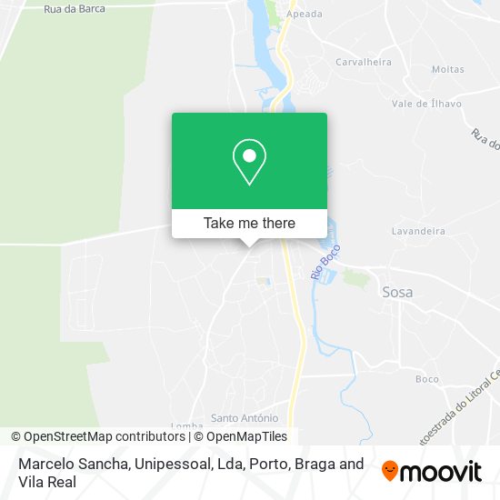 Marcelo Sancha, Unipessoal, Lda mapa