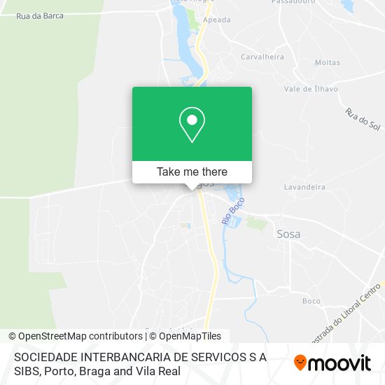 SOCIEDADE INTERBANCARIA DE SERVICOS S A SIBS map