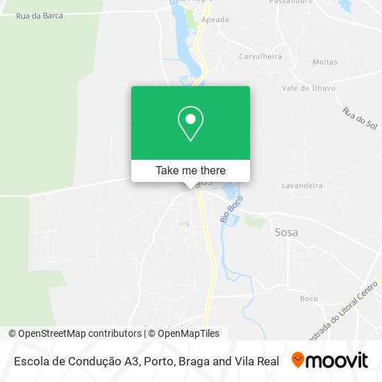 Escola de Condução A3 map