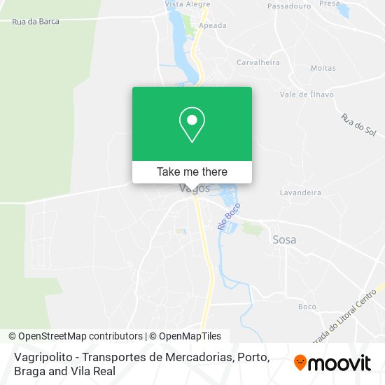 Vagripolito - Transportes de Mercadorias mapa