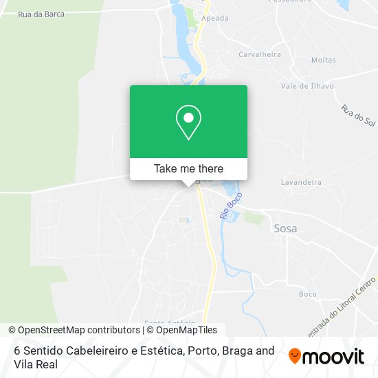 6 Sentido Cabeleireiro e Estética mapa