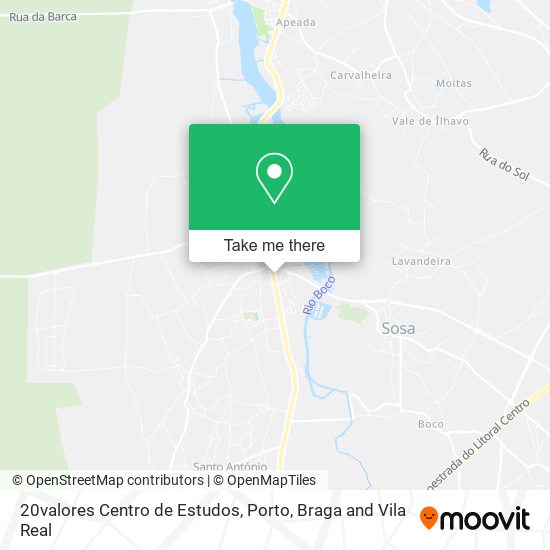 20valores Centro de Estudos map