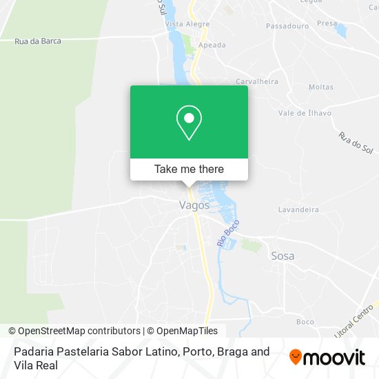 Padaria Pastelaria Sabor Latino map