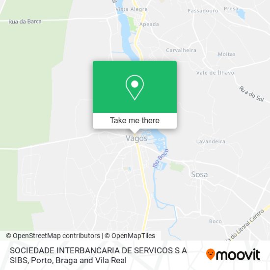 SOCIEDADE INTERBANCARIA DE SERVICOS S A SIBS mapa