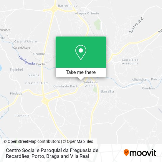 Centro Social e Paroquial da Freguesia de Recardães map