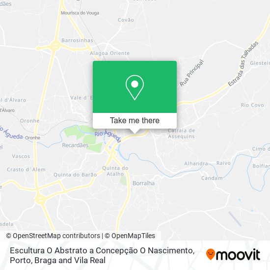 Escultura O Abstrato a Concepção O Nascimento mapa