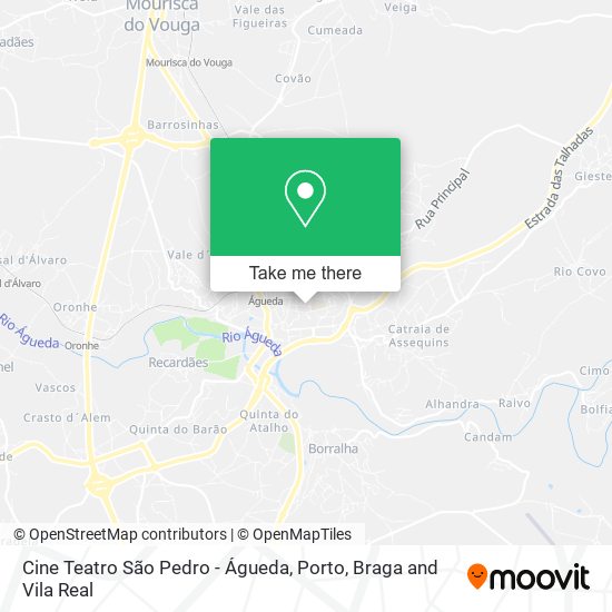 Cine Teatro São Pedro - Águeda mapa