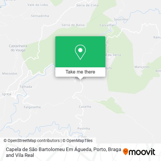 Capela de São Bartolomeu Em Águeda map