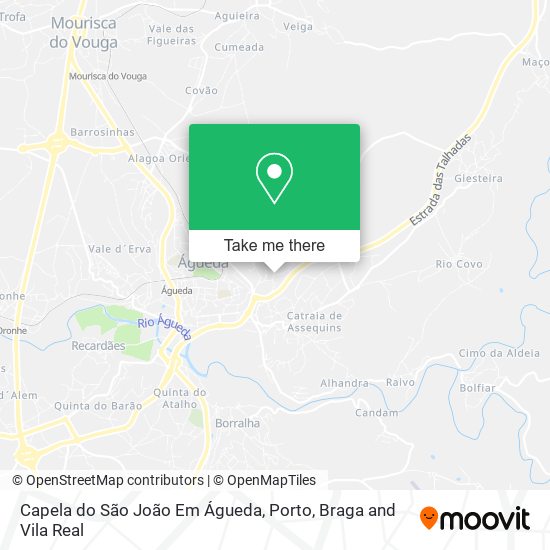 Capela do São João Em Águeda map