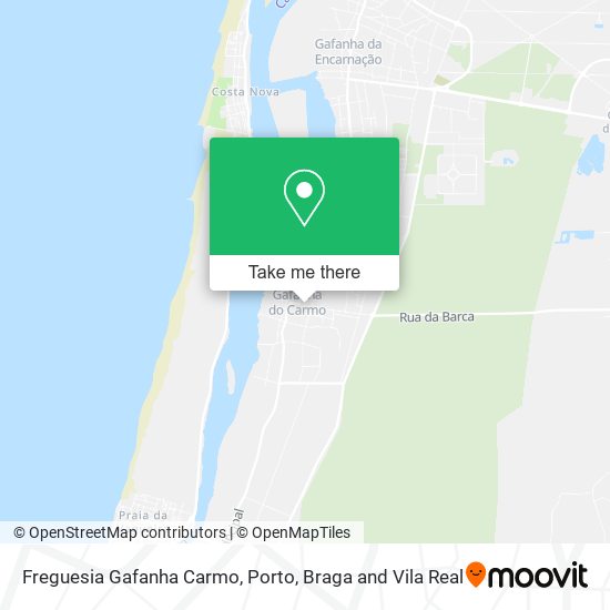 Freguesia Gafanha Carmo mapa