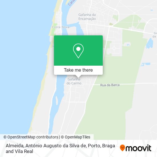 Almeida, António Augusto da Silva de map