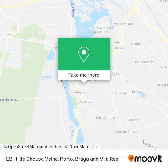 EB. 1 de Chousa Velha map