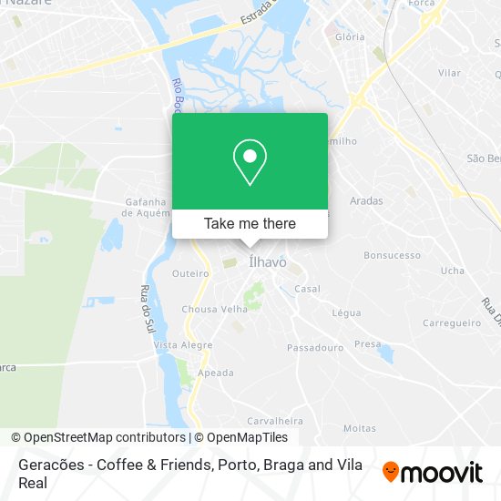 Geracões - Coffee & Friends mapa
