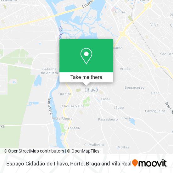 Espaço Cidadão de Ílhavo mapa
