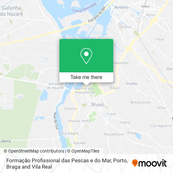 Formação Profissional das Pescas e do Mar map
