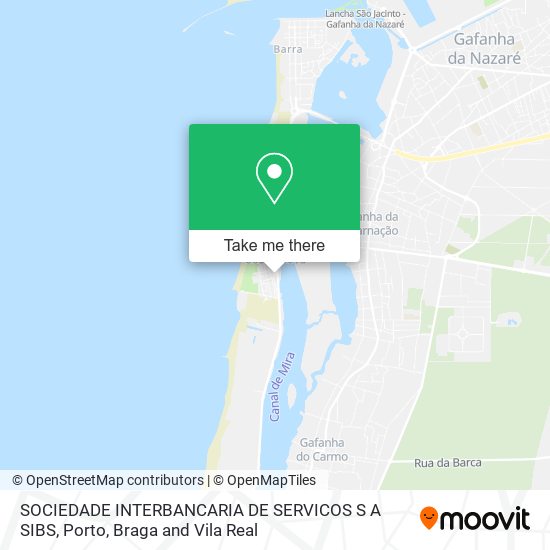 SOCIEDADE INTERBANCARIA DE SERVICOS S A SIBS map