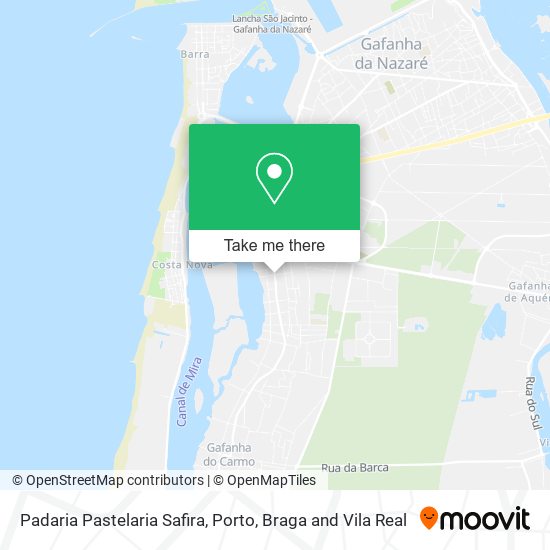 Padaria Pastelaria Safira mapa