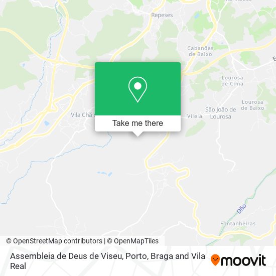 Assembleia de Deus de Viseu map