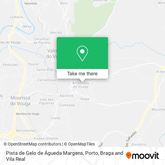 Pista de Gelo de Águeda Margens mapa
