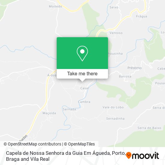 Capela de Nossa Senhora da Guia Em Águeda map