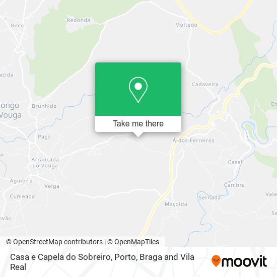 Casa e Capela do Sobreiro map