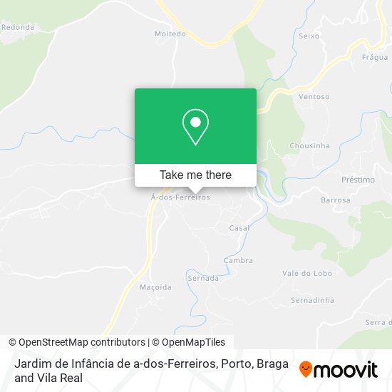 Jardim de Infância de a-dos-Ferreiros map