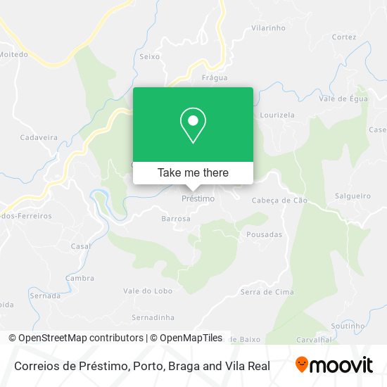 Correios de Préstimo map